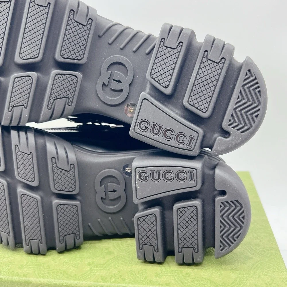 GUCCI Horsebit Creeper Loafers Platform Black Sylke Leather Women's EU 41 - Picture 14 of 16